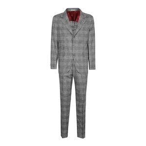 Brunello Cucinelli Gray Silk Two-Piece Men's Suit